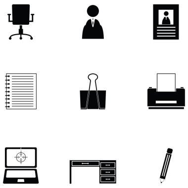 Ofis donatım Icon set
