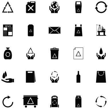 geri dönüşüm Icon set