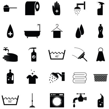 çamaşır Icon set