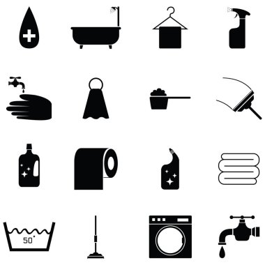 çamaşır Icon set