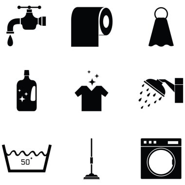 çamaşır Icon set