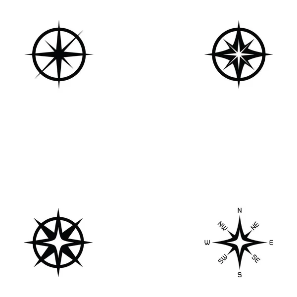 Compass icon set — Stock Vector