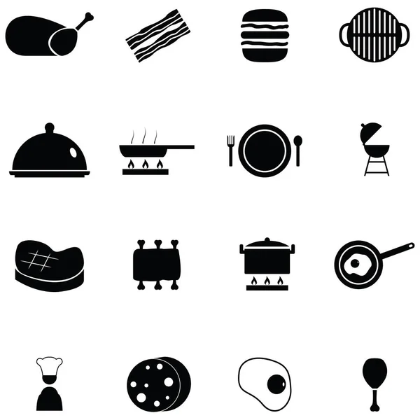 Das Koch-Icon Set — Stockvektor