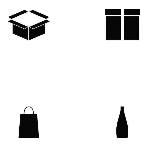 Icono de embalaje conjunto — Vector de stock