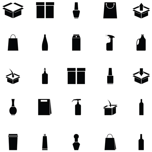 Packaging icon set — Stock Vector