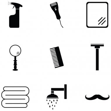 Kuaför Icon set