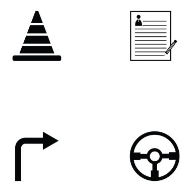 Sürüş Okulu Icon set
