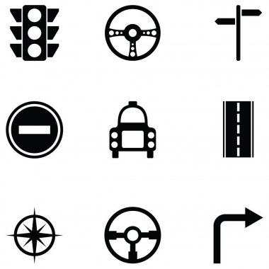 Sürüş Okulu Icon set