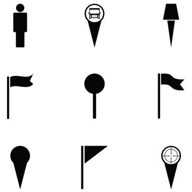 PIN Icon set harita