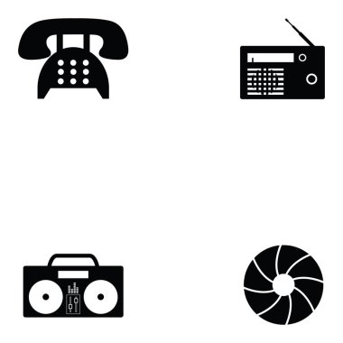 eski teknoloji Icon set