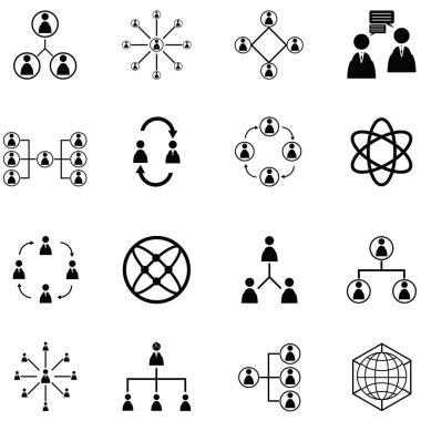 insanlar Icon set ağ