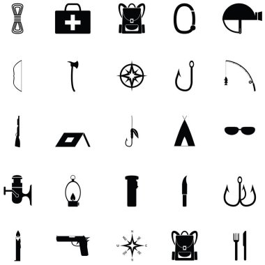 Survival Kit Icon Set
