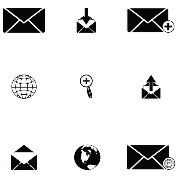 Conjunto de iconos de correo electrónico — Vector de stock