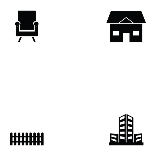 Real estate icons set — Stock Vector