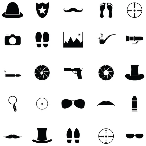 Conjunto de iconos espía — Vector de stock