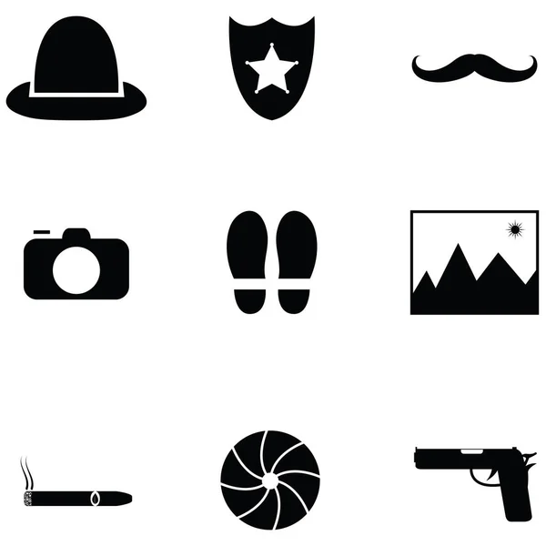 Conjunto de iconos espía — Archivo Imágenes Vectoriales