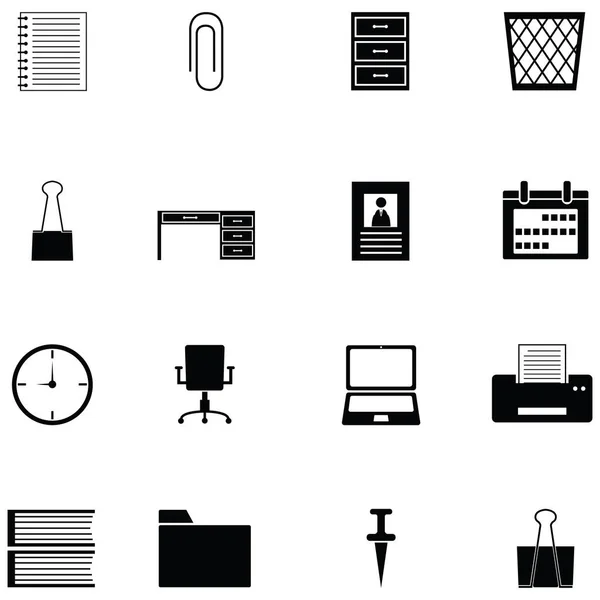 Conjunto de iconos de espacio de trabajo — Archivo Imágenes Vectoriales