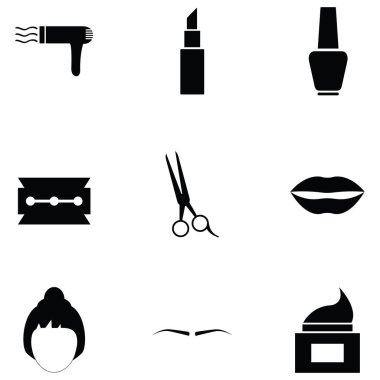 kozmetik simgesi seti