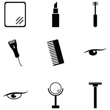 kozmetik simgesi seti