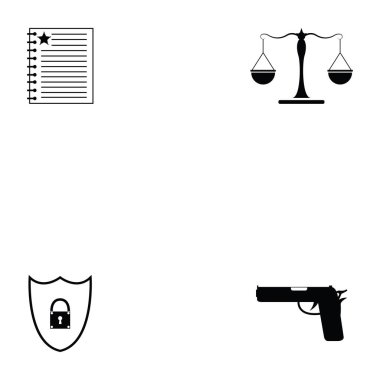 Hukuk Icon set