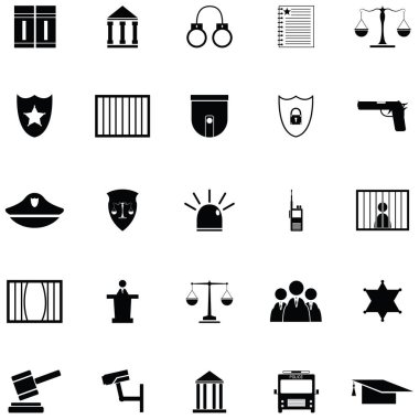 Hukuk Icon set