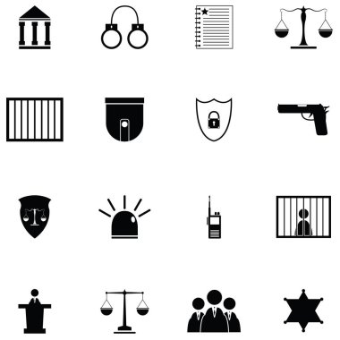 Hukuk Icon set