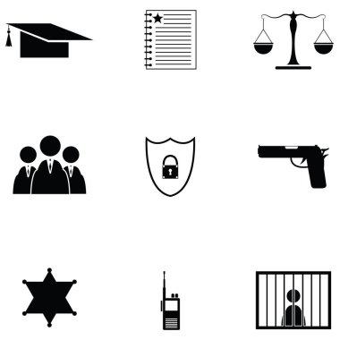 Hukuk Icon set
