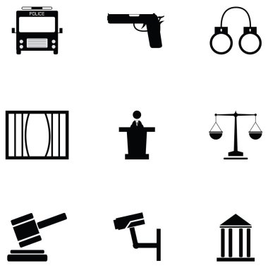 Hukuk Icon set