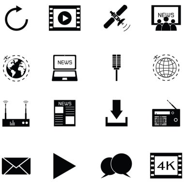 Medya Icon set