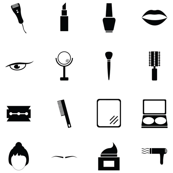 Conjunto de iconos de cosméticos — Vector de stock