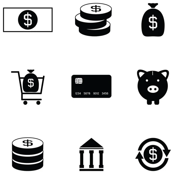 Economy icon set — Stock Vector