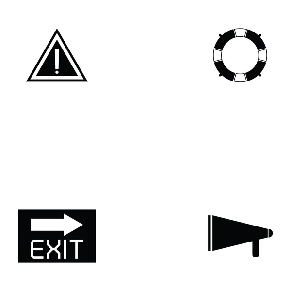 Set di icone di emergenza — Vettoriale Stock