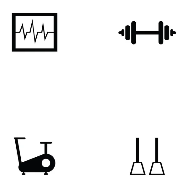 Conjunto de icono de ejercicio — Archivo Imágenes Vectoriales