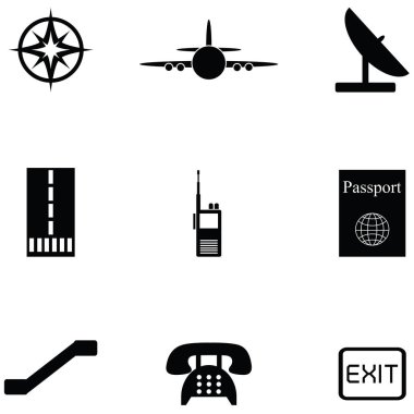 Havaalanı Icon set