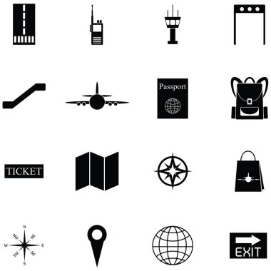 Havaalanı Icon set