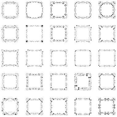 çerçeve siluet kümesi