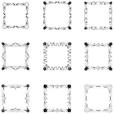 çerçeve siluet kümesi