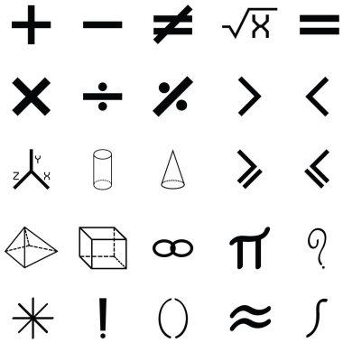 Matematik Icon set