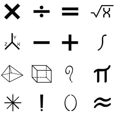 Matematik Icon set