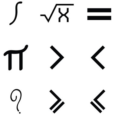 Matematik Icon set