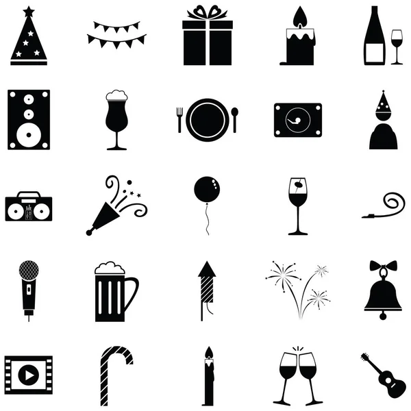 Set de iconos de celebración — Vector de stock