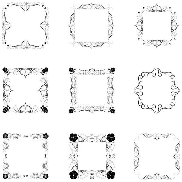 框架剪影集 — 图库矢量图片