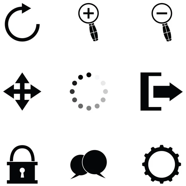 Arabirim Icon set — Stok Vektör