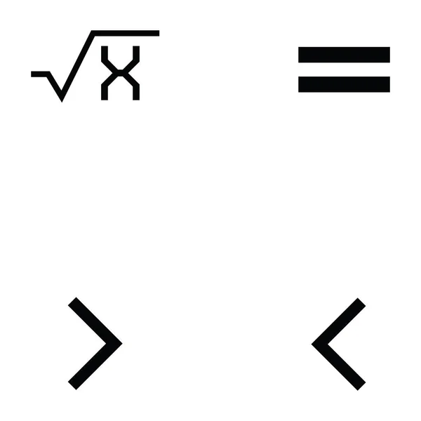 Matematik Icon set — Stok Vektör