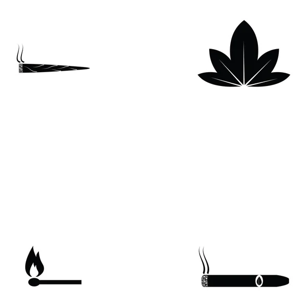 Set de iconos de fumar — Archivo Imágenes Vectoriales