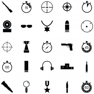 Kil çekim Icon set
