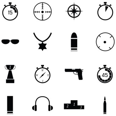 Kil çekim Icon set