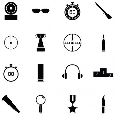 Kil çekim Icon set