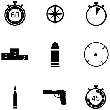 Kil çekim Icon set