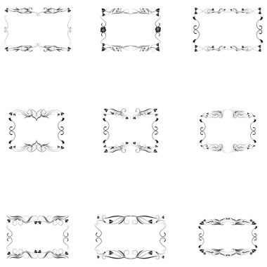 çerçeve siluet kümesi